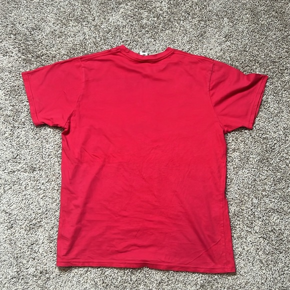 Vintage US Blanks Google Alphabet Red Shirt Mens Size XL - Picture 7 of 7
